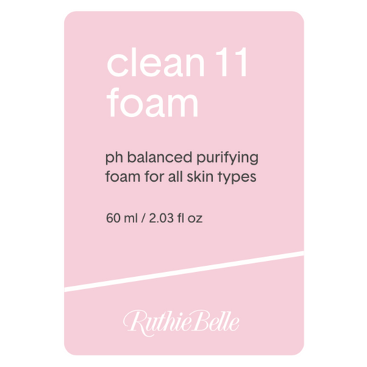 Clean 11 Front Stickers Pink 15pc